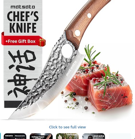 Matsato Chef Knife for Kitchen 5.8 in Japanese Stainless Steel